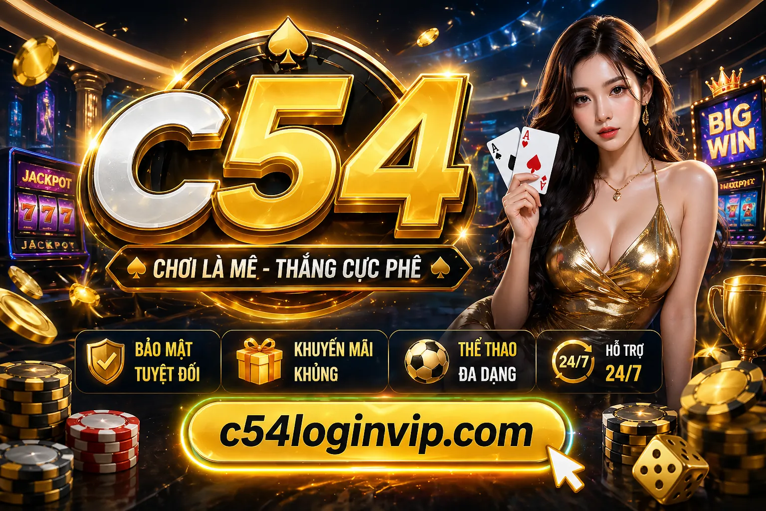 Sân vận động bóng đá với ánh đèn rực rỡ và biểu tượng cá cược của alo789dola nhà cái